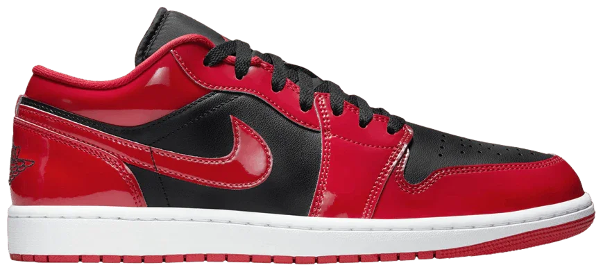 Jordan 1 Low SE Patent Varsity Red Black-1