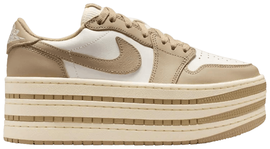 Jordan 1 Low Triple Stack Khaki Sail (Women's)-1