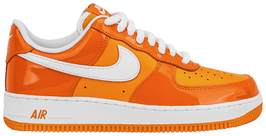 Nike Air Force 1 Low '07 Orange White Patent -1