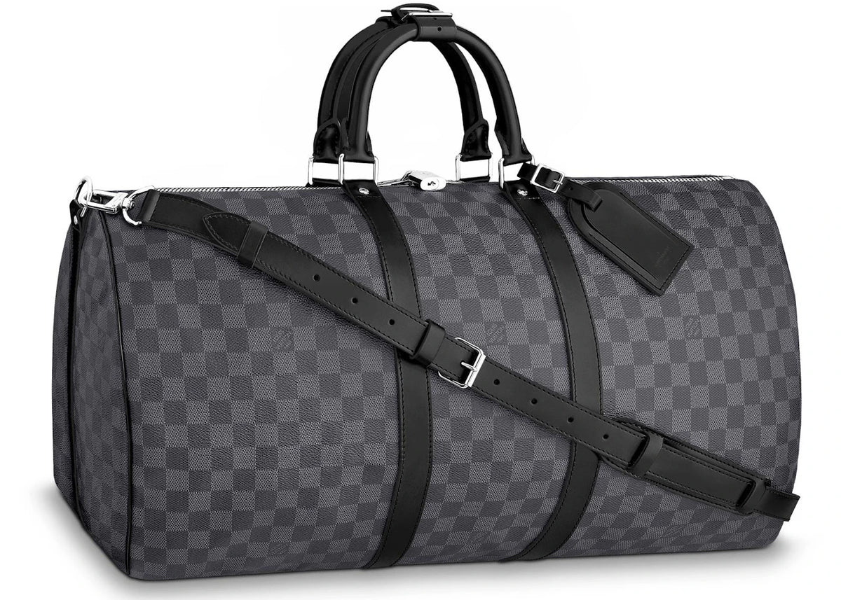Louis Vuitton Keepall Bandouliere Damier Graphite 55 Black/Graphite -1