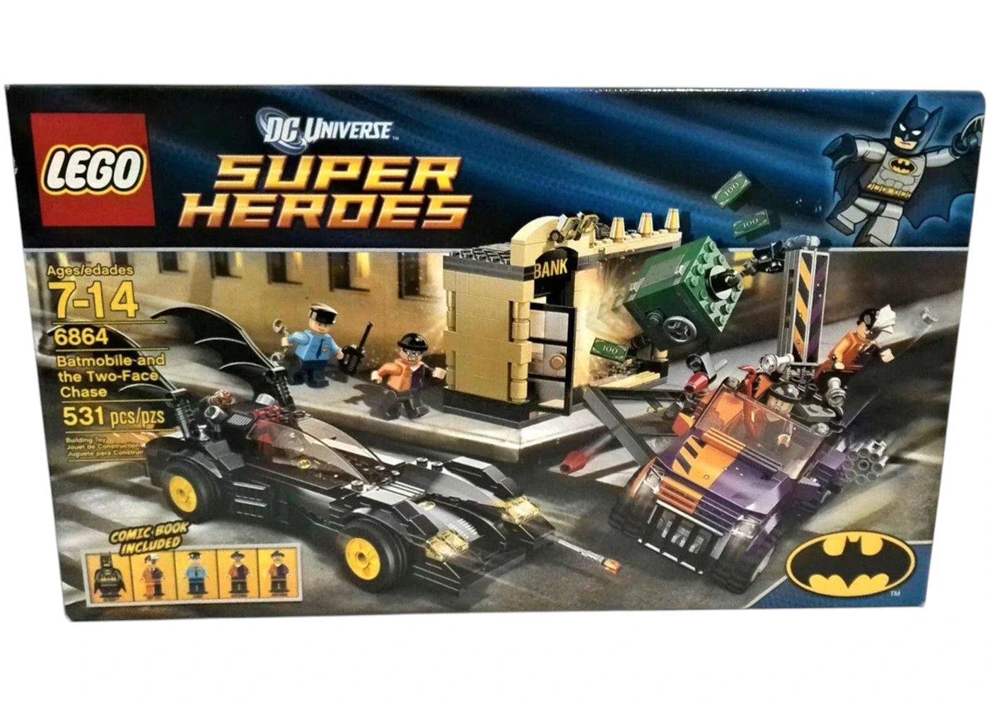 LEGO DC Comics Super Heroes Batmobile and the Two-Face Chase Set 6864 -1