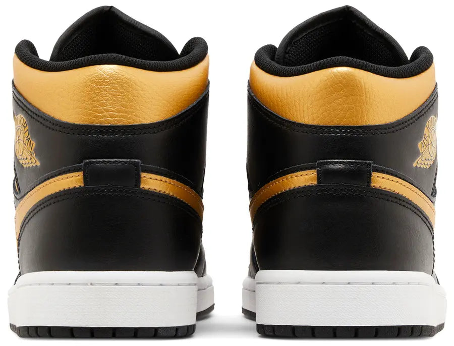 Hell counter Jordan 1 Mid Black Metallic Gold