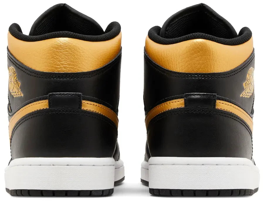 Hell counter Jordan 1 Mid Black Metallic Gold