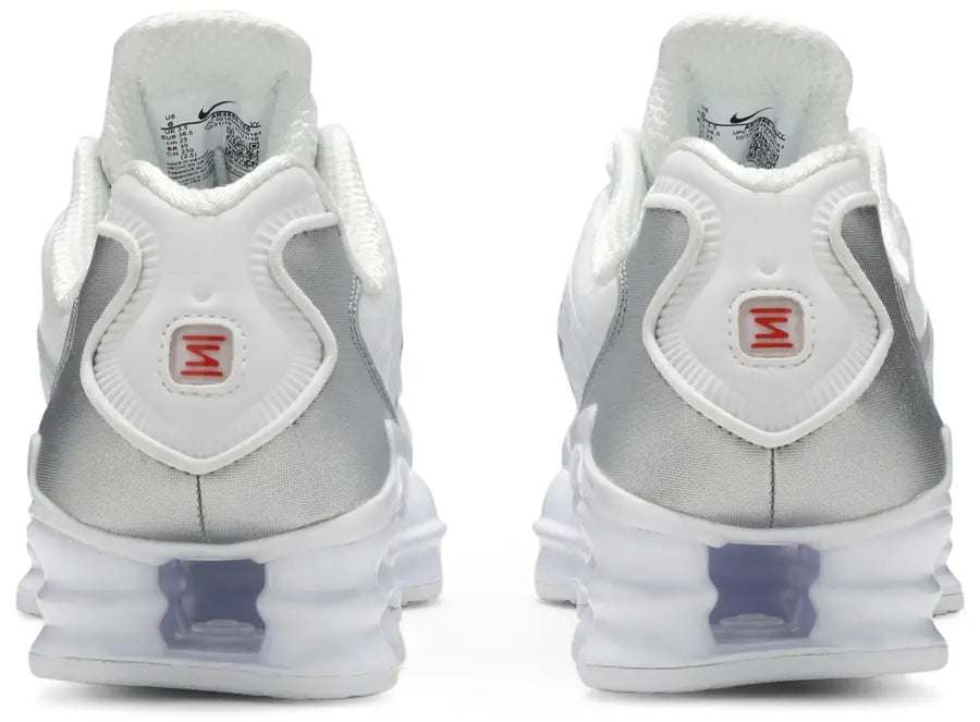 Hell counter Nike Shox TL White Metallic Silver