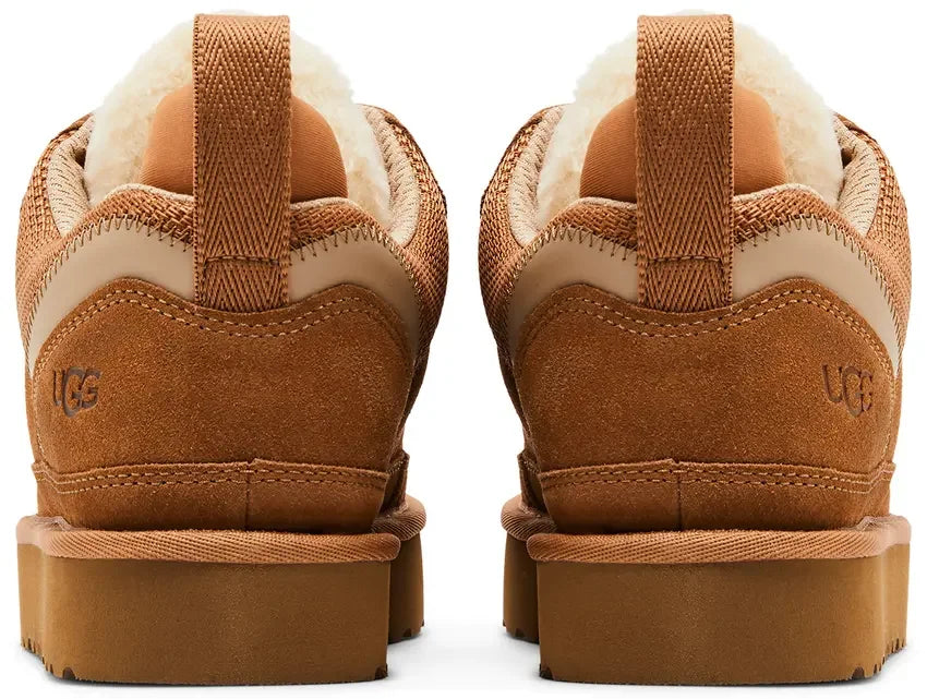UGG Lowmel Chestnut heel counter