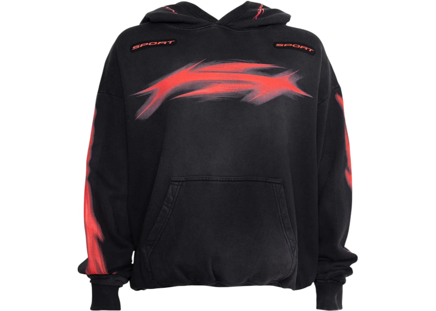 Hellstar Motion Blur Hoodie Black