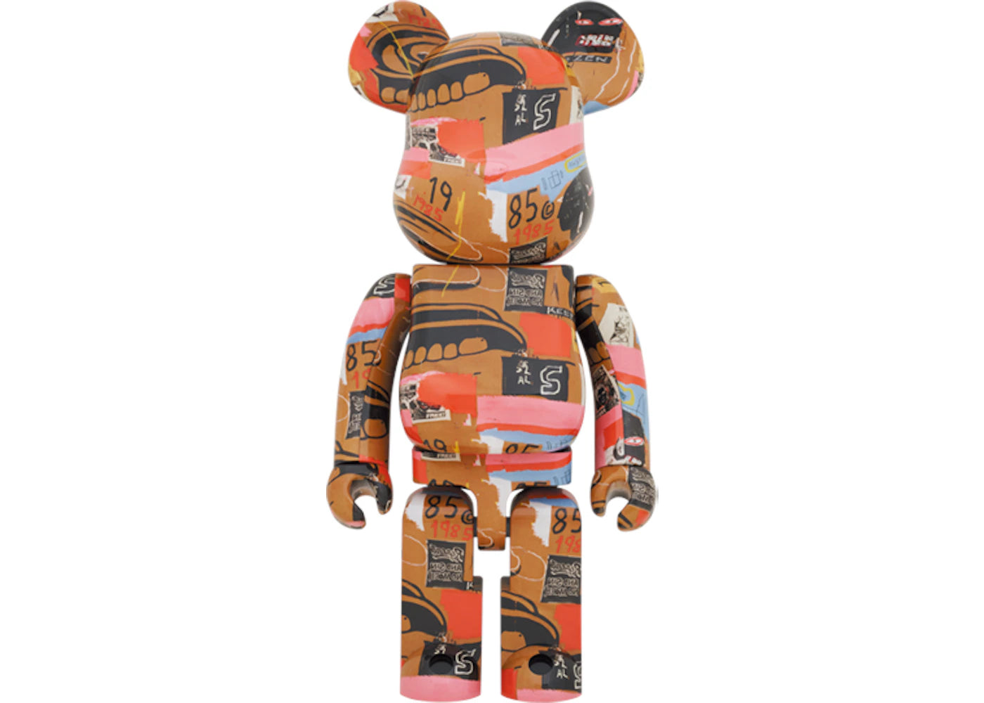 Bearbrick Andy Warhol x JEAN-MICHEL BASQUIAT #2 1000% -1