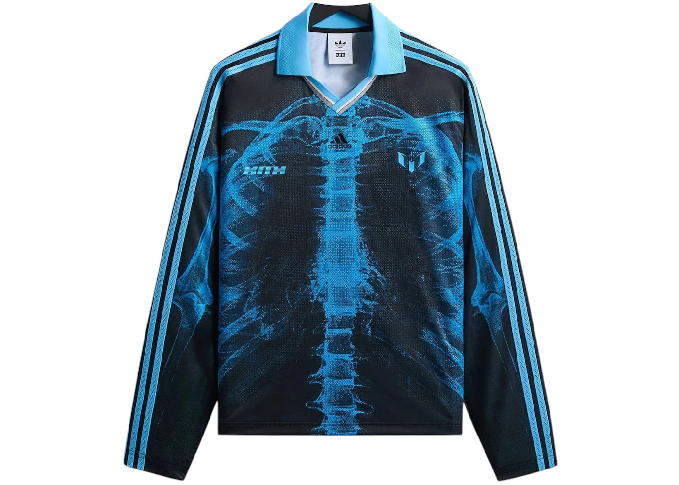 Kith x adidas Messi Football Skeleton Goalkeeper Long Sleeve Tee -1