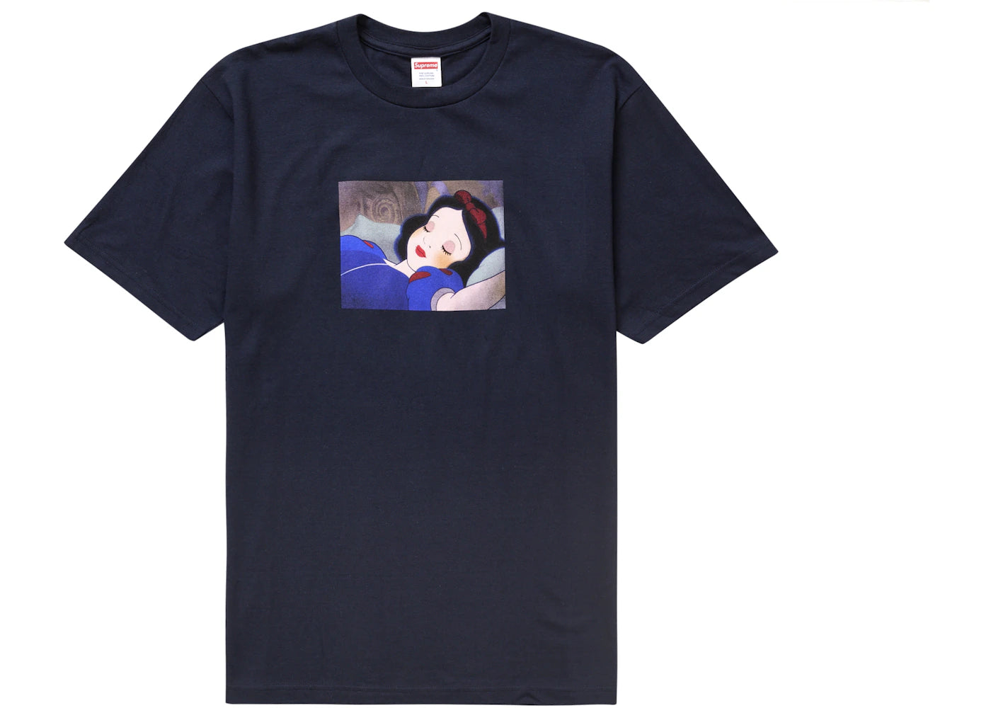 Supreme Snow White Tee Navy -1