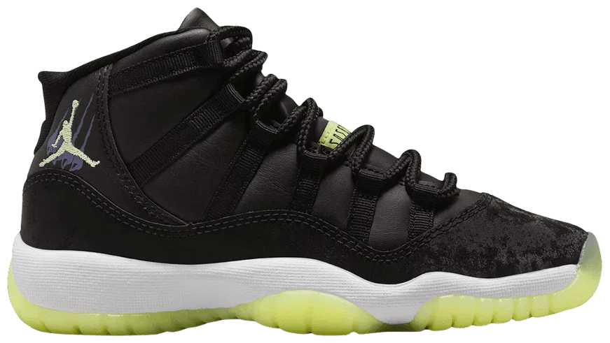 Jordan 11 Retro Black Barely Volt (GS) -1