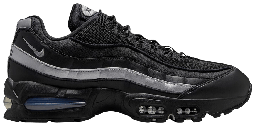 Nike Air Max 95 OG Big Bubble Black White Metallic Silver -1