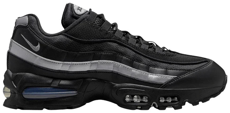 Nike Air Max 95 OG Big Bubble Black White Metallic Silver -1