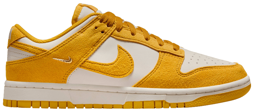 Nike Dunk Low Dark Sulfur Gold Mini Swoosh (Women's)-1
