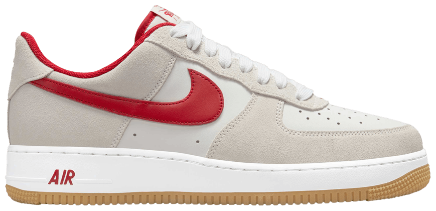 Nike Air Force 1 Low '07 LV8 Summit White Varsity Red Gum -1