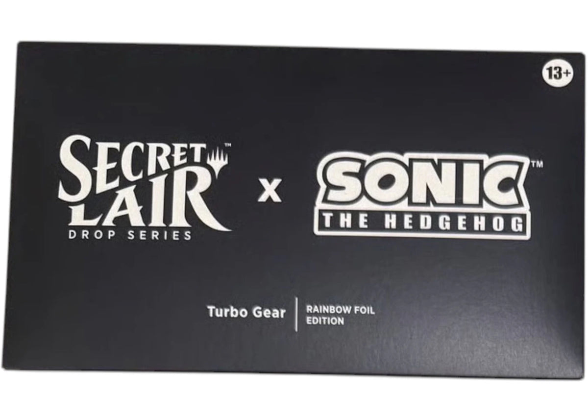 Magic: The Gathering Secret Lair Series Sonic The Hedgehog Turbo Gear Rainbow Foil -1
