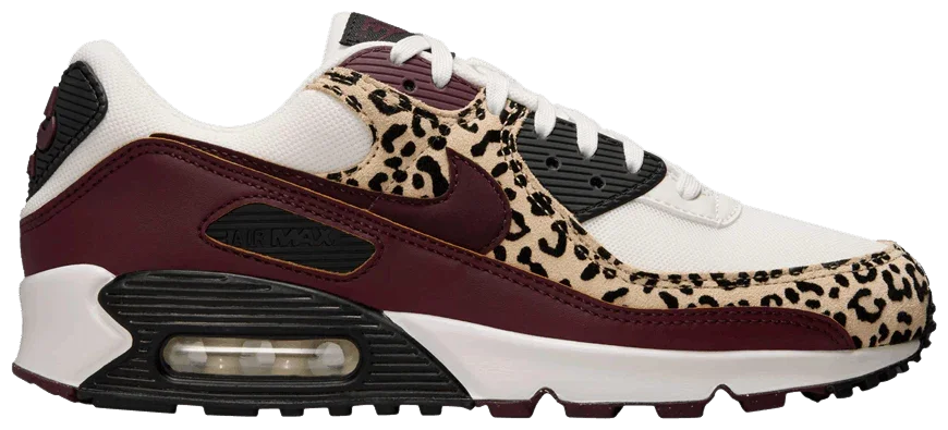 Nike Air Max 90 Leopard Burgundy (Women's)-1
