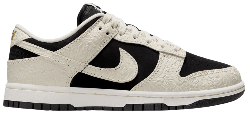 Nike Dunk Low Embossed Black Sail (Women's)-1