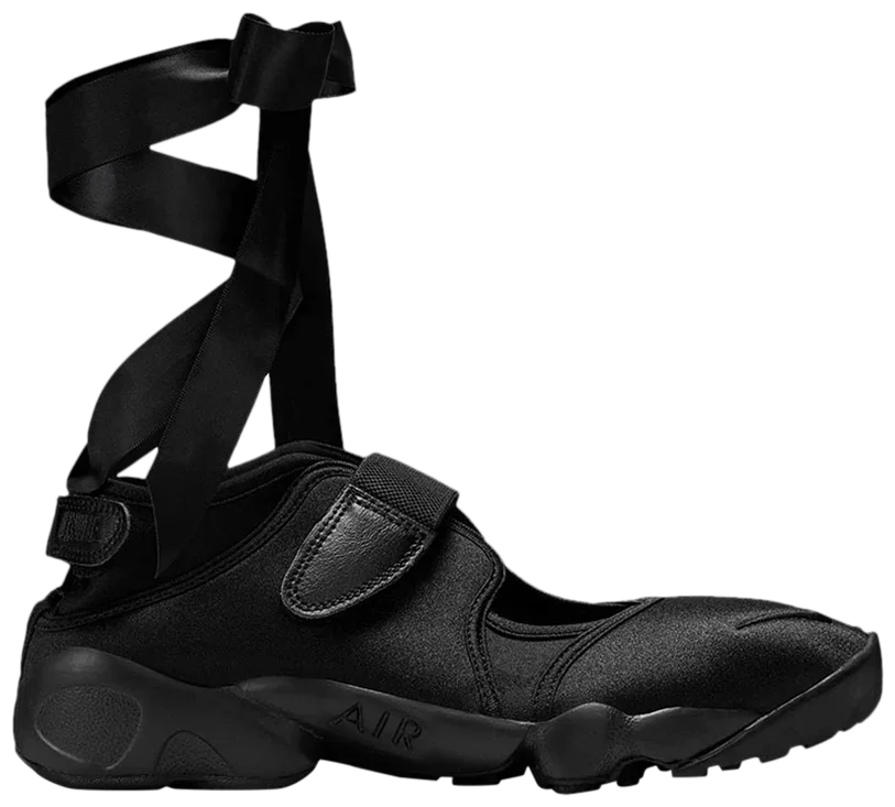 Nike Air Rift Triple Black Satin (Women's)-1