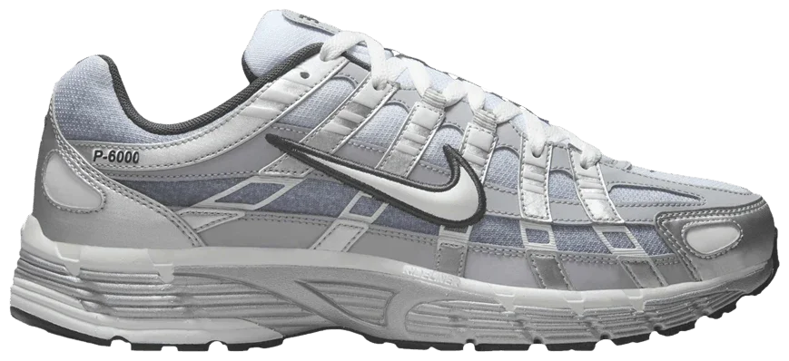 Nike P-6000 Metallic Silver Summit White-Wolf Grey-1
