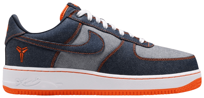 Nike Air Force 1 Low Protro Kobe Bryant Denim Obsidian Safety Orange -1