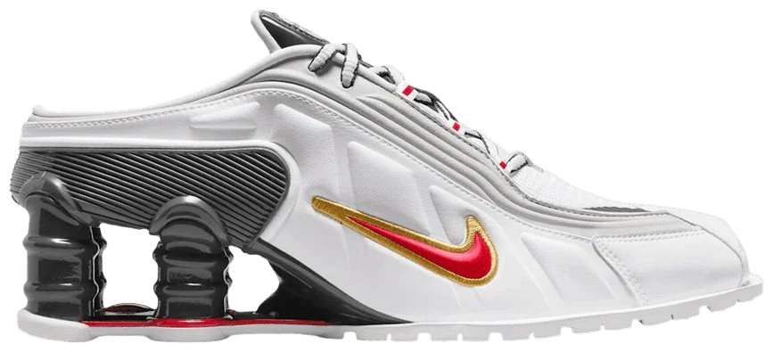 Nike Shox MR4 Mule Martine Rose Metallic Platinum Varsity Red (Women's)-1