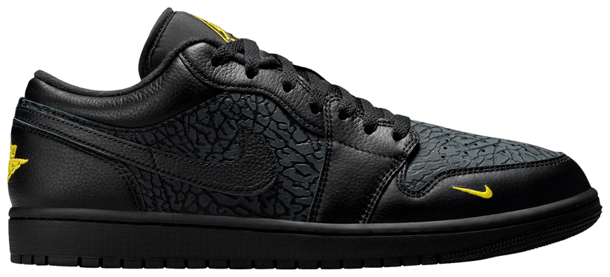 Jordan 1 Low Black Elephant Print -1
