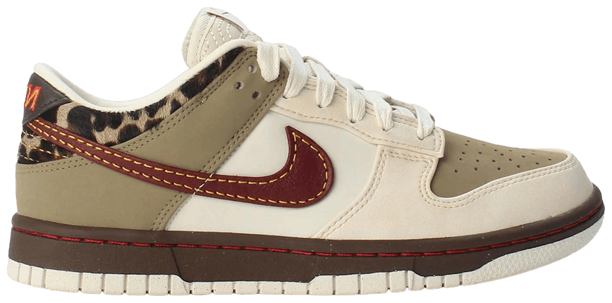 Nike Dunk Low Retro Khaki Team Red Pearl White (Women's)-1