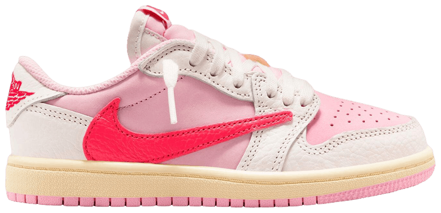 Jordan 1 Retro Low OG SP Travis Scott Sail Tropical Pink (PS)-1