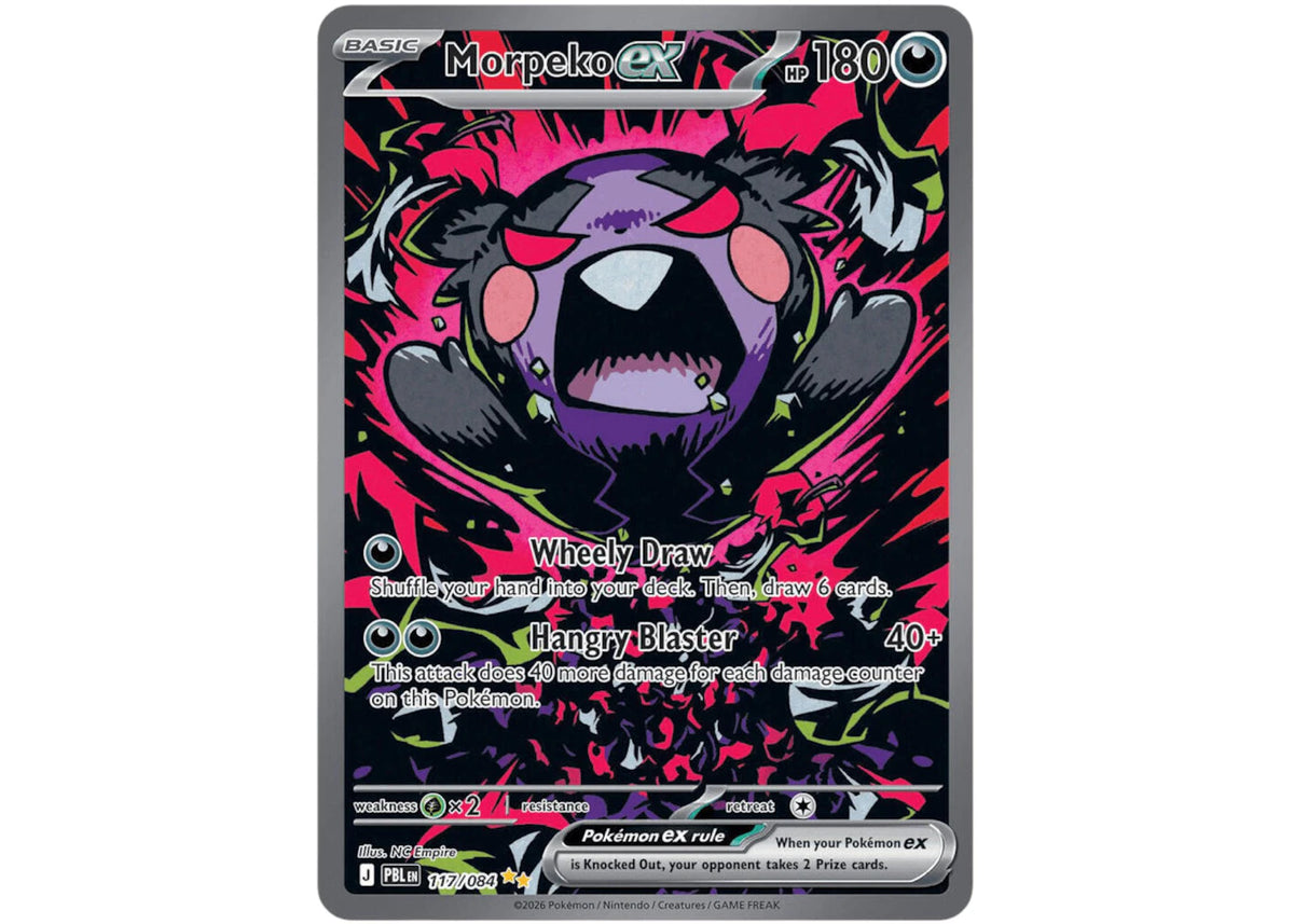 2026 Pokémon Mega Evolution Pitch Black Morpeko ex SIR 117/084 Ungraded -1