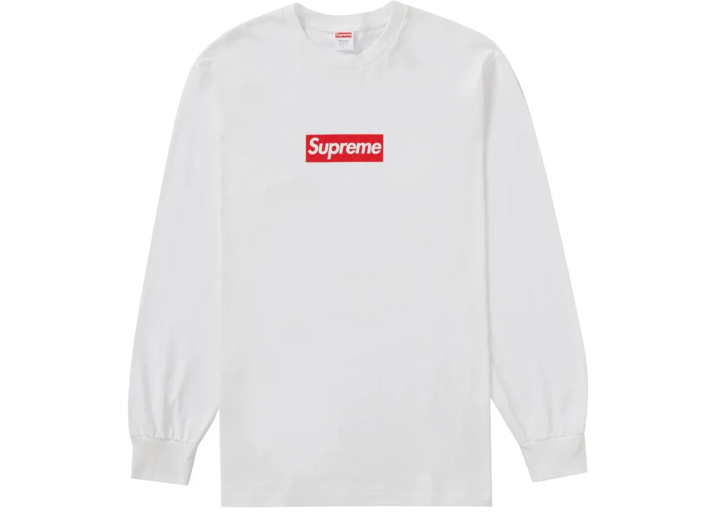 Supreme Box Logo L/S Tee White -1