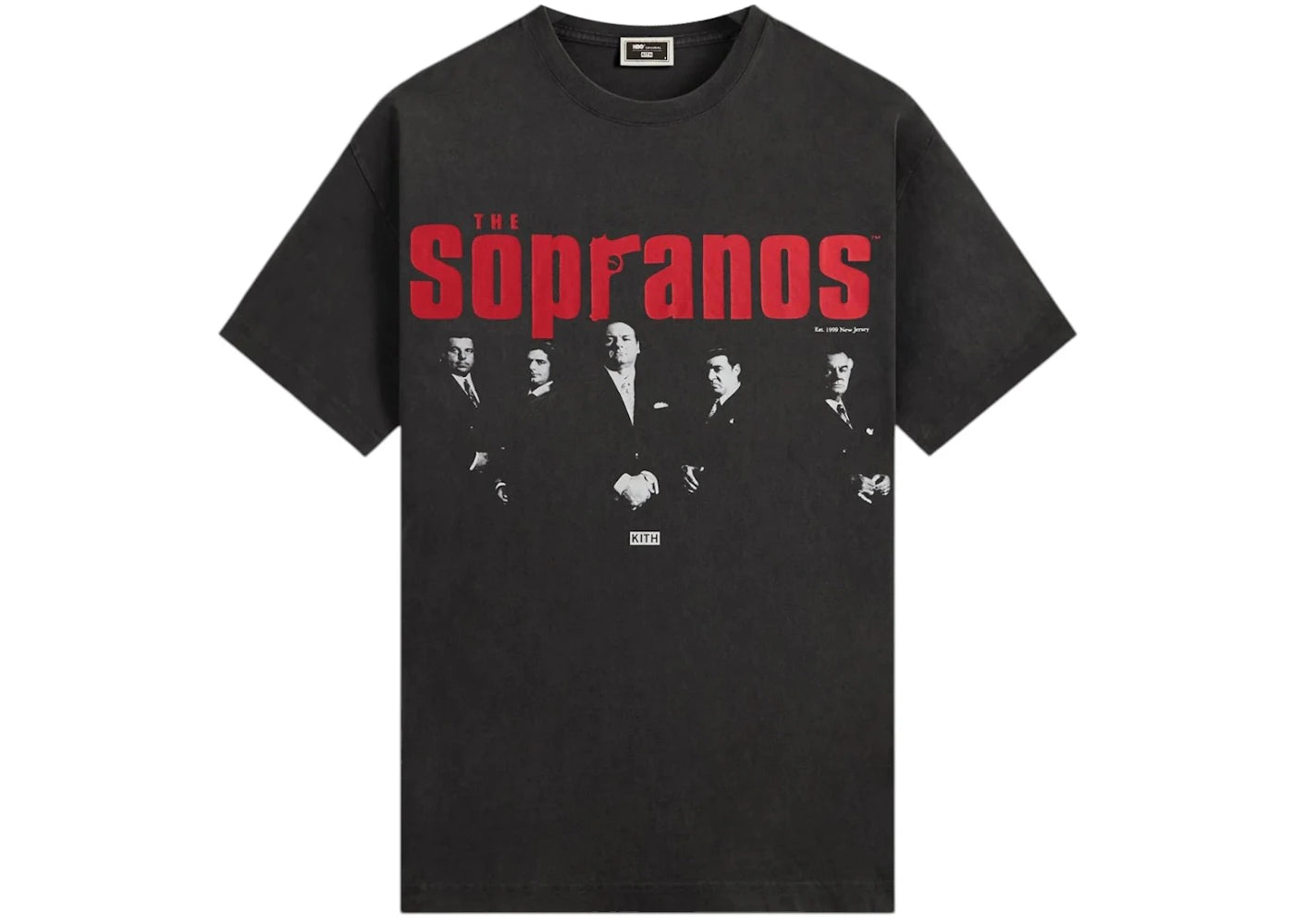 Kith x The Sopranos Est. 1990 Poster Vintage Tee Black -1