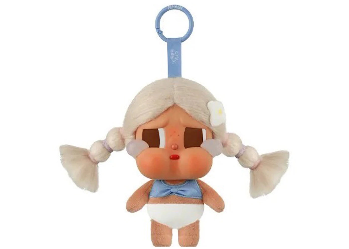 Pop Mart Crybaby Vacation Mode On Series Chilling on the Beach Vinyl Plush Pendant -1