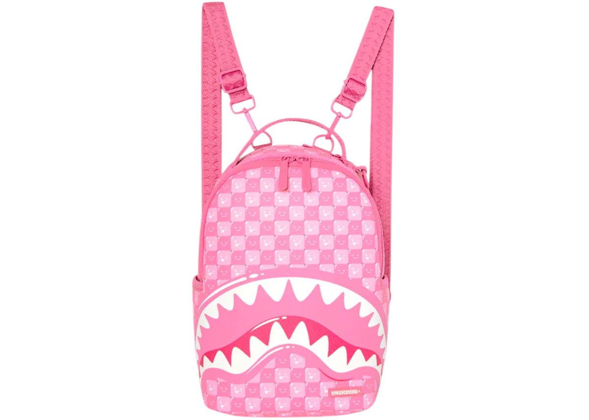 Sprayground Pink Check New Faces Mini Backpack Multicolor -1