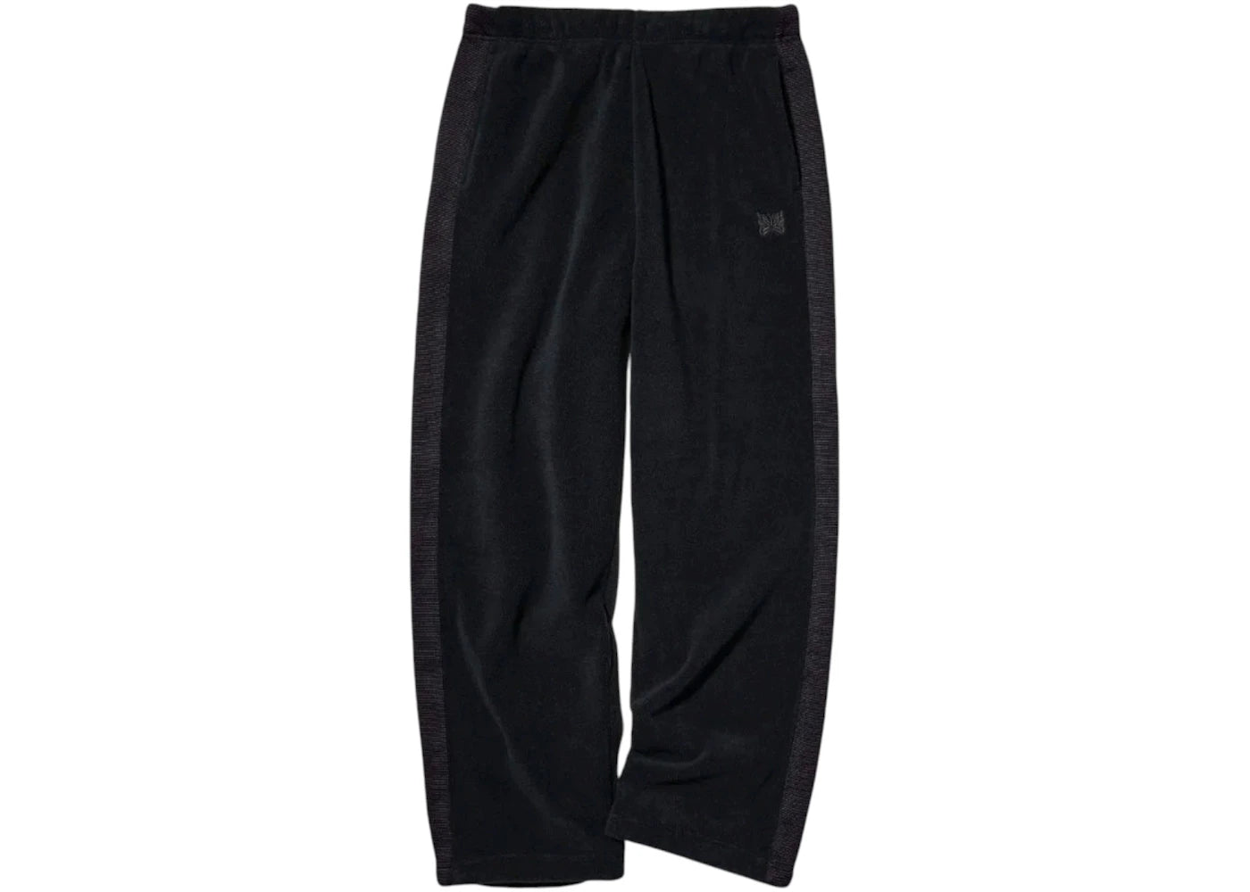 Uniqlo x Needles Fleece Wide Pants Black -1