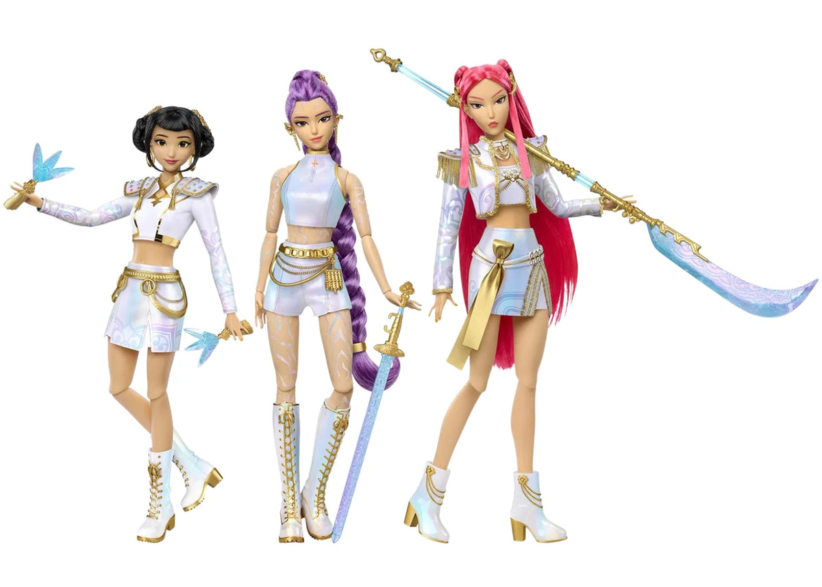 Mattel HUNTR/X Rumi, Mira, Zoey "What It Sounds Like" Set of 3 Dolls -1