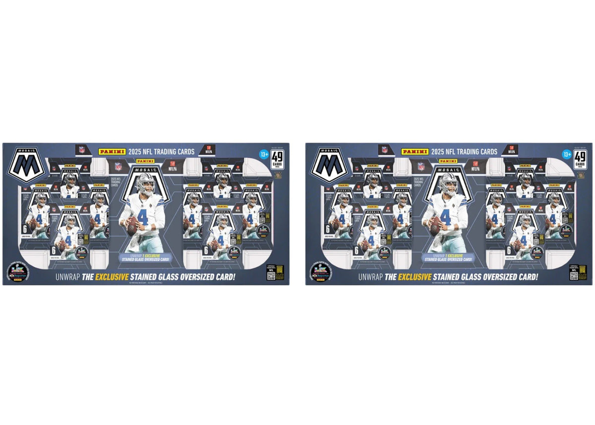 2025 Panini Mosaic Football Costco Exclusive Bundle Box 2x Lot -1