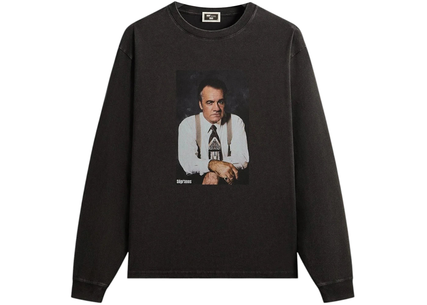Kith x The Sopranos Paulie Vintage Long Sleeve Tee Black -1