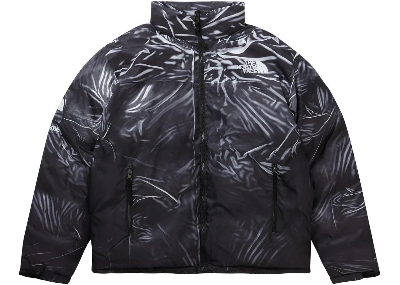 Supreme The North Face Printed Nuptse Trompe L'oeil Jacket Black -1