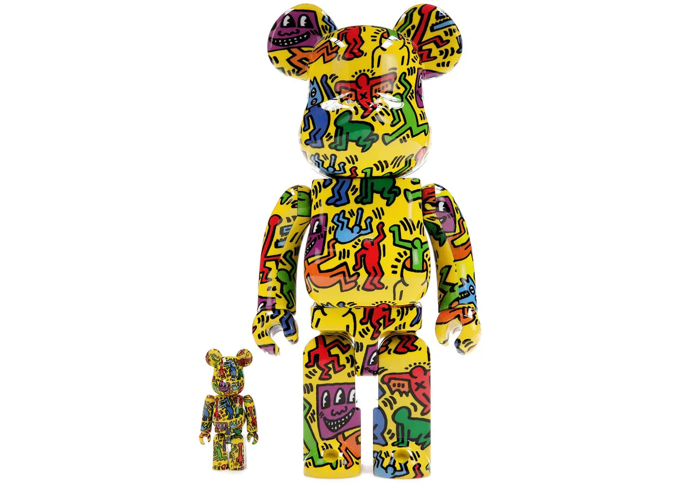 Bearbrick Keith Haring #5 100% & 400% Set-1