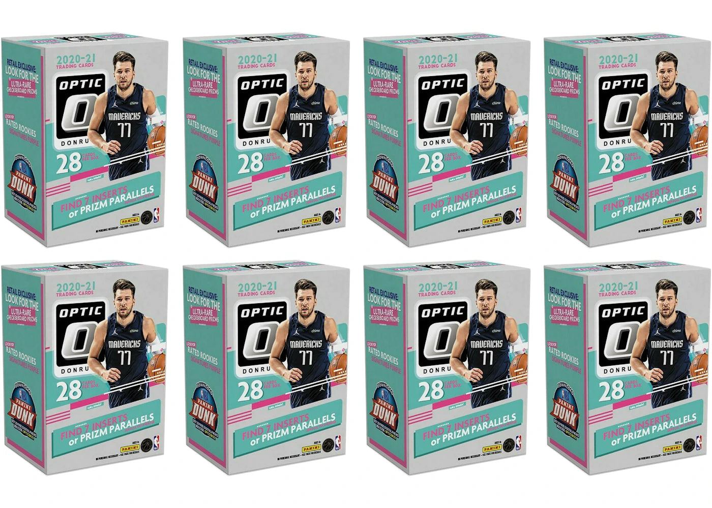 2020-21 Panini Donruss Optic Basketball Blaster Box 8x Lot -1