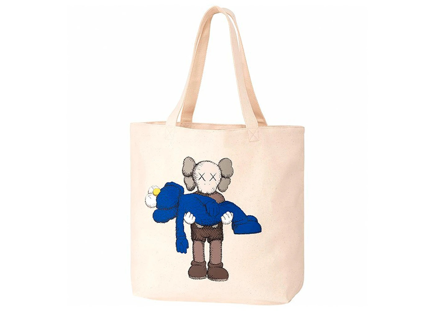 KAWS x Uniqlo Gone Tote Bag Natural -1