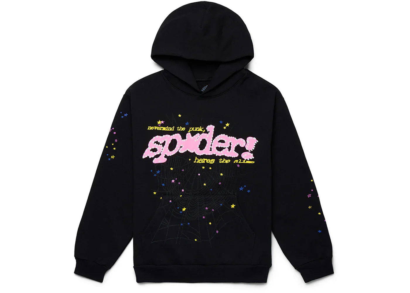 Sp5der P*NK V2 Hoodie Black -1