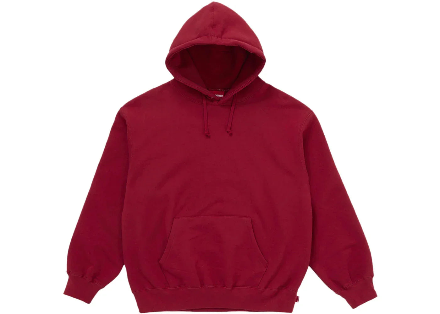 Supreme Satin Appliqué Hooded Sweatshirt (FW25) Red -1
