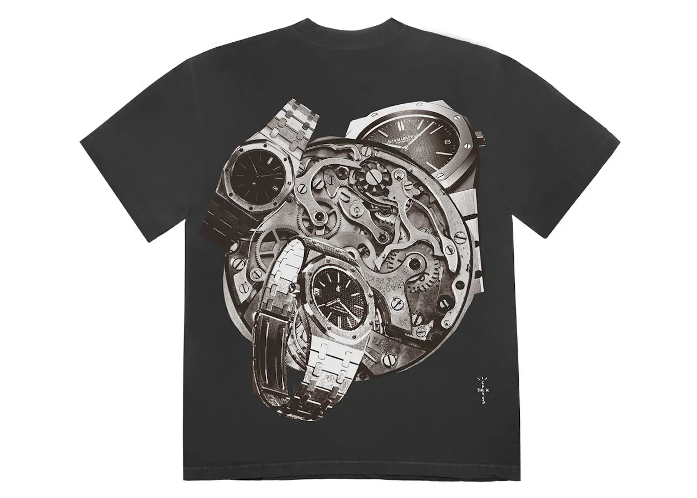 Travis Scott CJ x Audemars Piguet Collage Tee Black -1