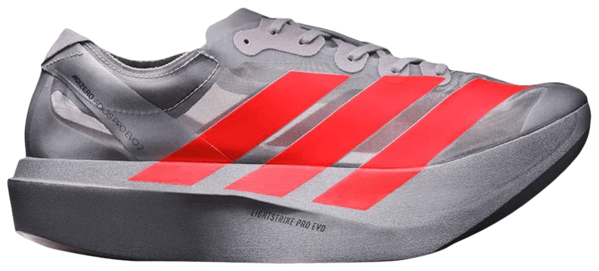 adidas Adizero Adios Pro Evo 2 Silver Metallic Lucid Red-1
