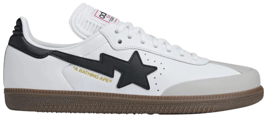 adidas Samba Bape White Black Gum-1