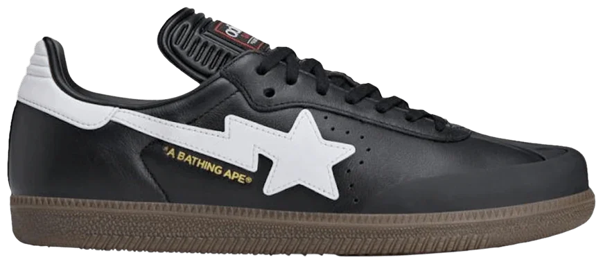 adidas Samba Bape Black White Gum-1