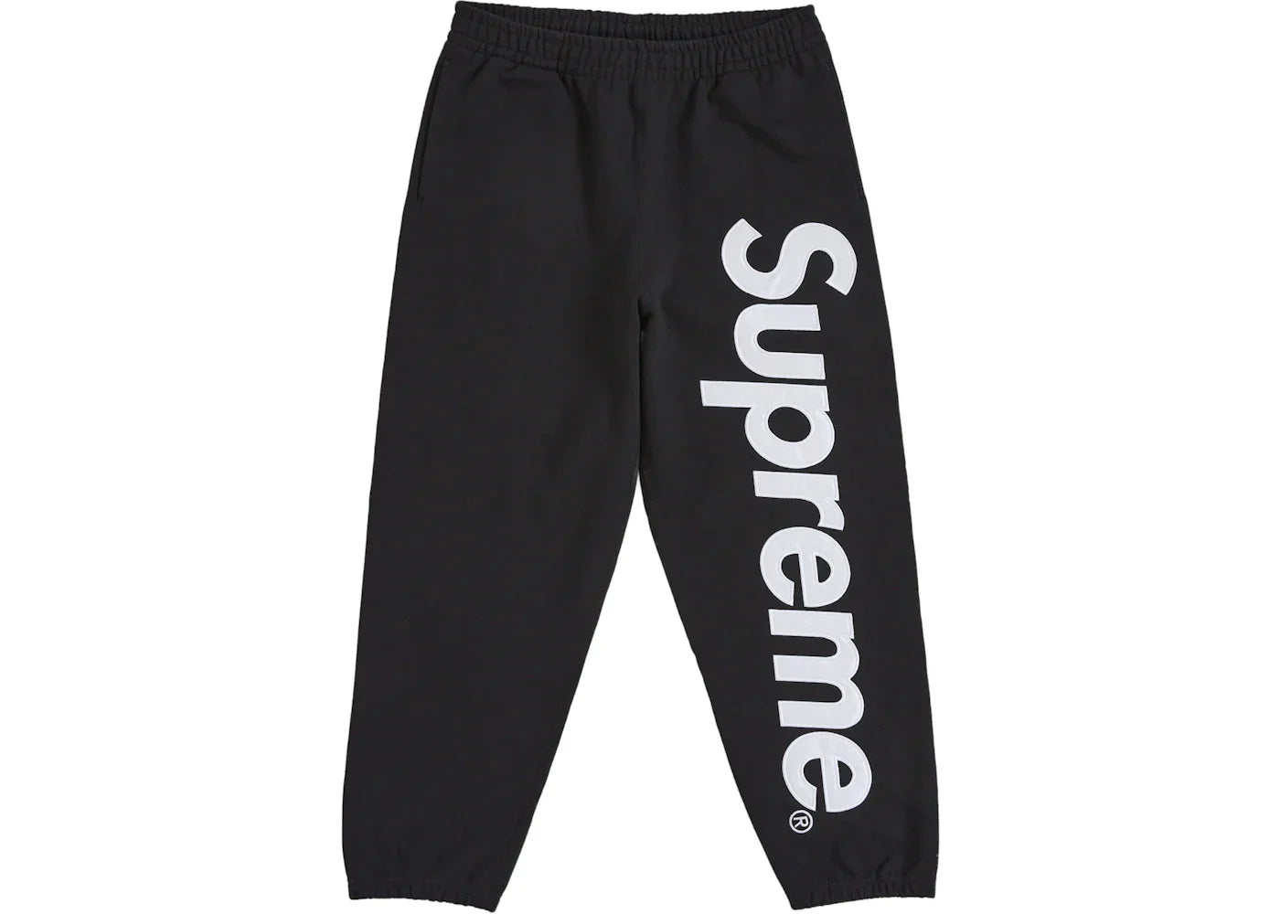 Supreme Satin Appliqué Sweatpant (FW25) Black -1