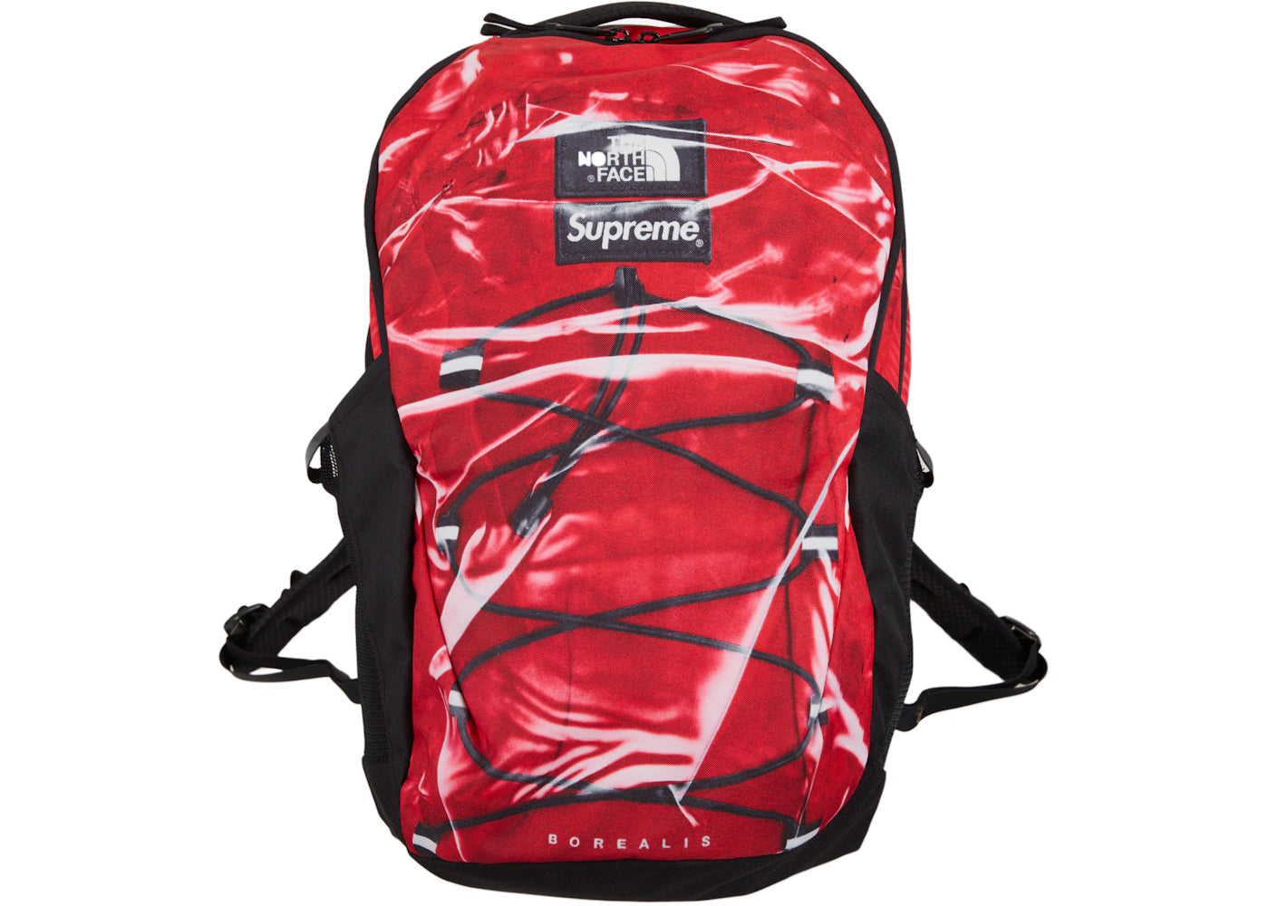 Supreme The North Face Printed Borealis Trompe L'oeil Backpack Red -1