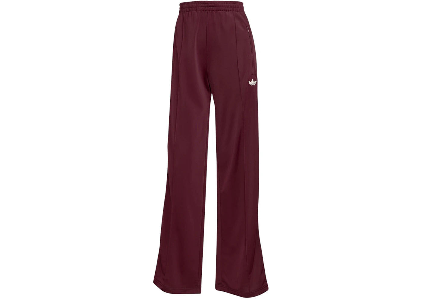 adidas Women's Adicolor Classic Firebird Loose Track Tracksuit Bottoms Maroon/Cream White -1